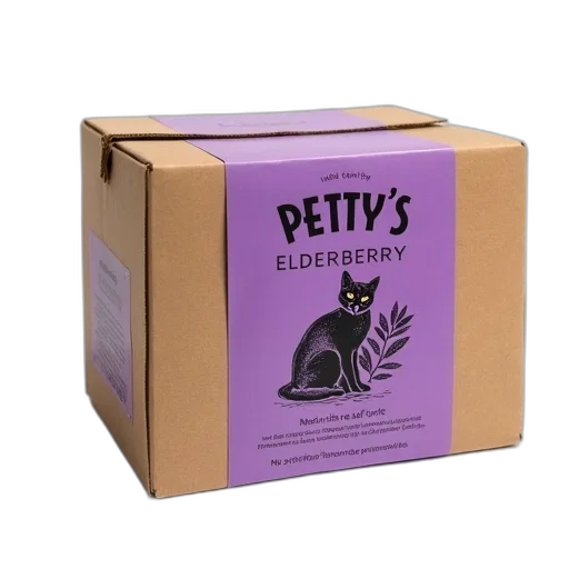 cardboard, box, purple, label transparent PNG cut-out