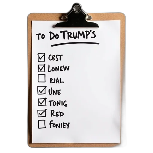 words, tracking, trump, list transparent PNG cut-out