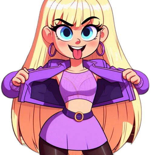 jacket, staff, dress, cartoon transparent PNG cut-out