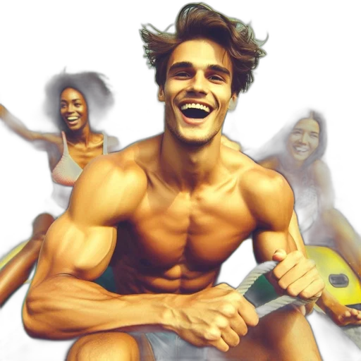 photorealistic, concept art, 3d render, comic book art transparent PNG cut-out