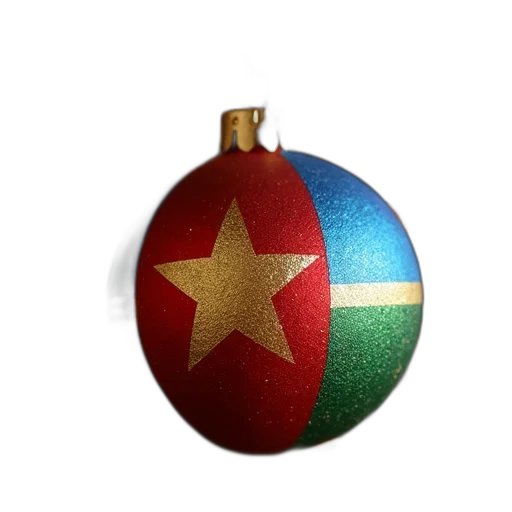 3d render, somalia, flag, christmas transparent PNG cut-out