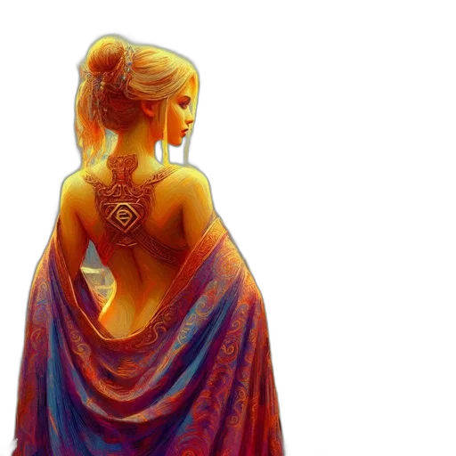 dress, jewelry, crown, fantasy art transparent PNG cut-out