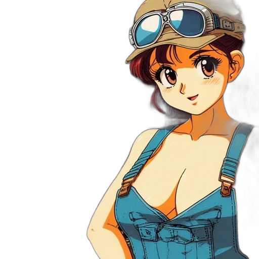 dress, hat, weapon, anime transparent PNG cut-out