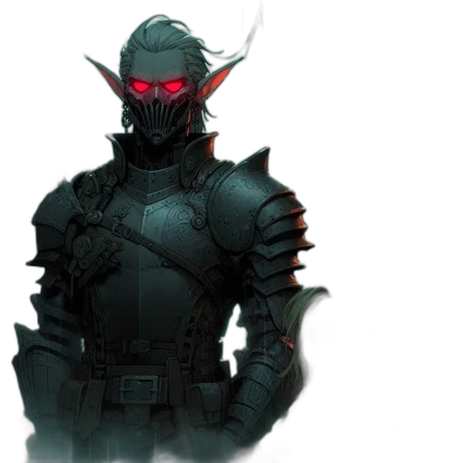 mask, robot, concept art, fantasy art transparent PNG cut-out