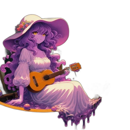 hat, dress, concept art, fantasy art transparent PNG cut-out
