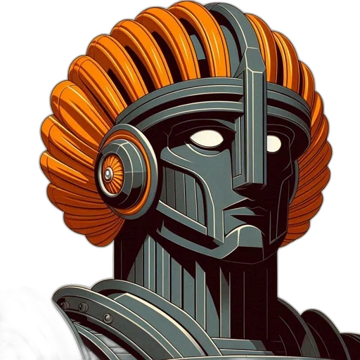 robot, mask, face, staff transparent PNG cut-out