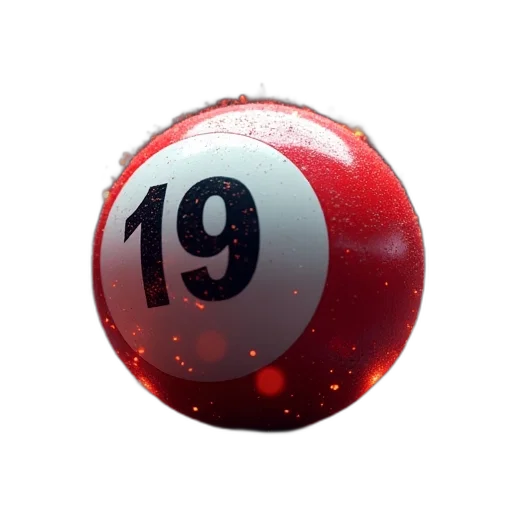 3d render, results, powerball, but transparent PNG cut-out