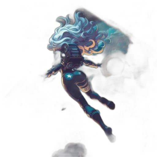 dragon, creature, hair, mask transparent PNG cut-out