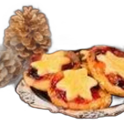 food, crown, photorealistic, three transparent PNG cut-out