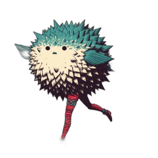 creature, dragon, umbrella, flower transparent PNG cut-out