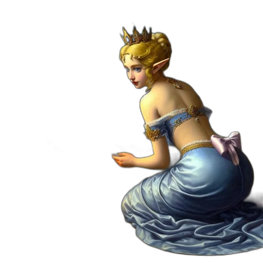 crown, dress, concept art, fantasy art transparent PNG cut-out