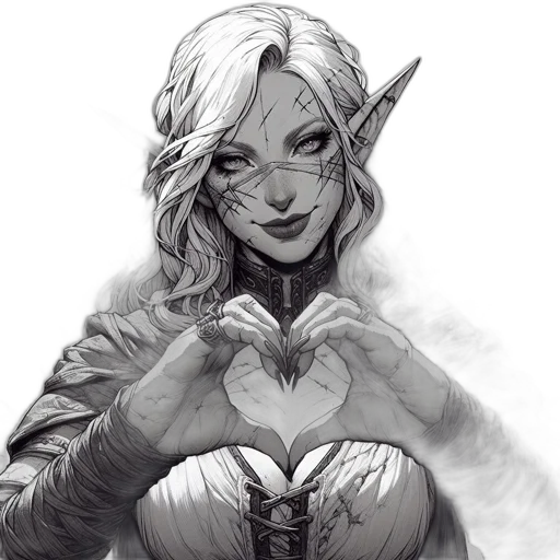 fantasy art, concept art, comic book art, pixel art transparent PNG cut-out