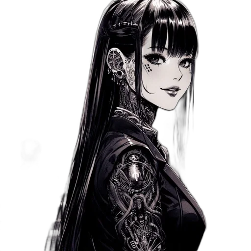 dress, face, jacket, jewelry transparent PNG cut-out