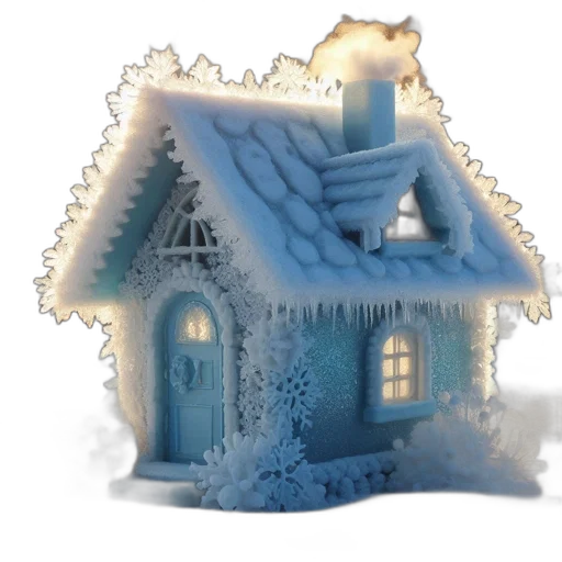 3d render, concept art, photorealistic, snow transparent PNG cut-out