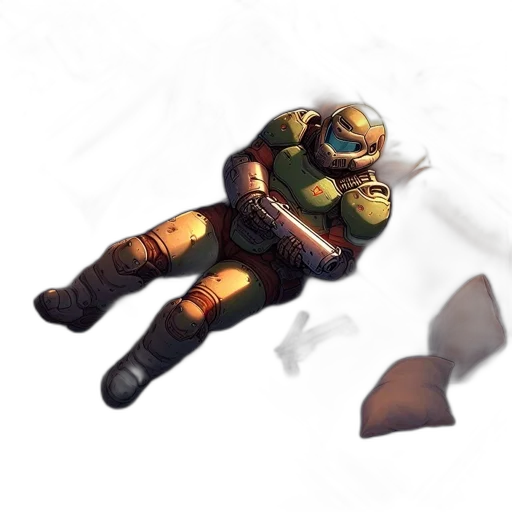 weapon, robot, creature, staff transparent PNG cut-out