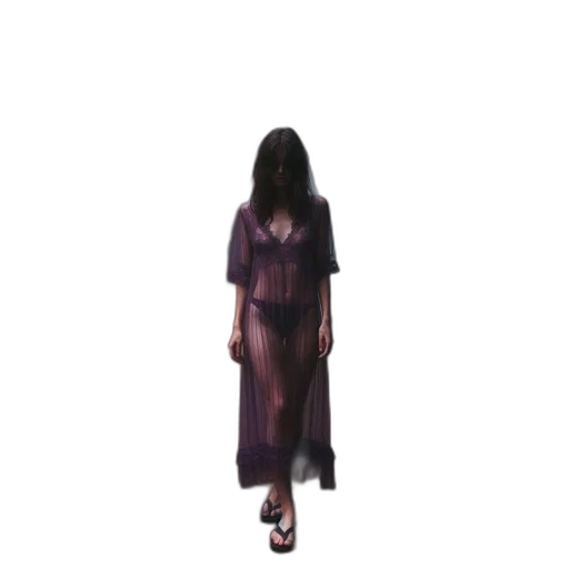 dress, creature, hair, mask transparent PNG cut-out