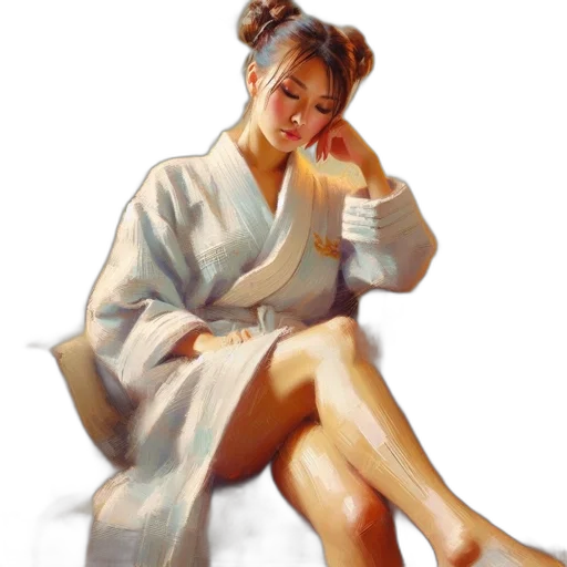 dress, oil painting, photorealistic, concept art transparent PNG cut-out