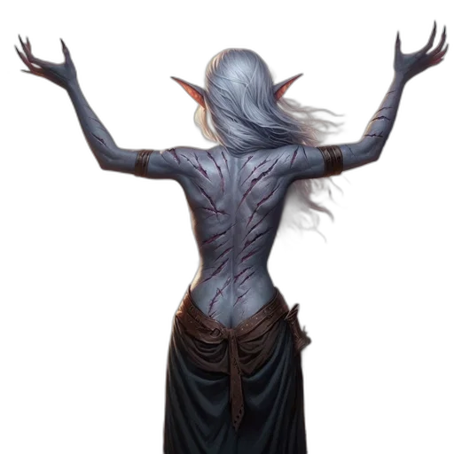 creature, staff, concept art, fantasy art transparent PNG cut-out