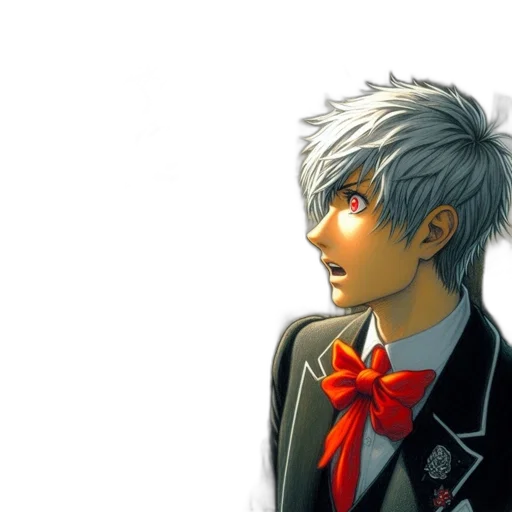 face, anime, concept art, comic book art transparent PNG cut-out