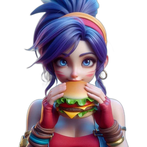 food, face, concept art, pixel art transparent PNG cut-out