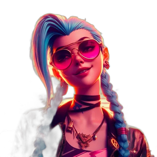 jacket, face, jewelry, cyberpunk transparent PNG cut-out