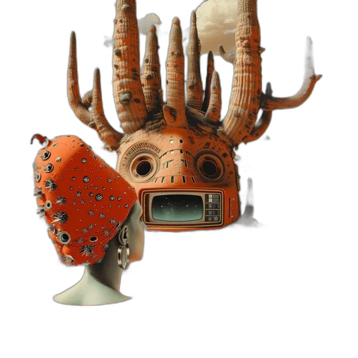 mask, robot, crown, weapon transparent PNG cut-out