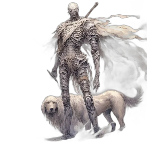 creature, animal, staff, sword transparent PNG cut-out