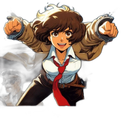 staff, jacket, weapon, crown transparent PNG cut-out