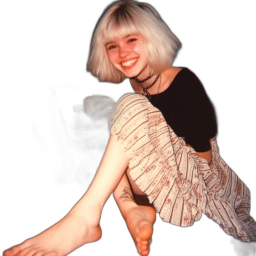dress, shoes, creature, hair transparent PNG cut-out