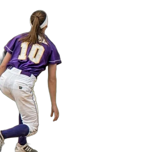 two, female, softball, players transparent PNG cut-out