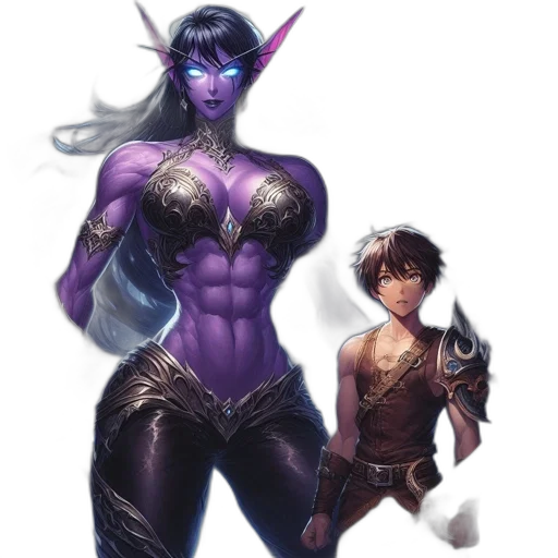 fantasy art, concept art, comic book art, pixel art transparent PNG cut-out