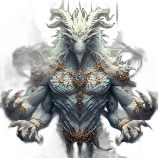 dragon, creature, mask, staff transparent PNG cut-out