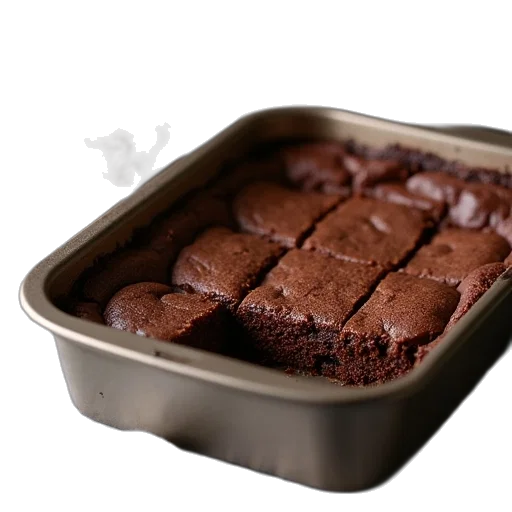 food, 3d render, photorealistic, brownie transparent PNG cut-out