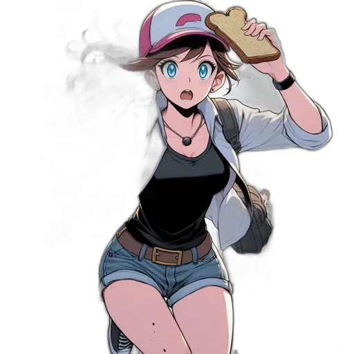 hat, food, dress, staff transparent PNG cut-out