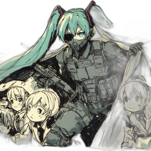 weapon, jacket, sword, concept art transparent PNG cut-out