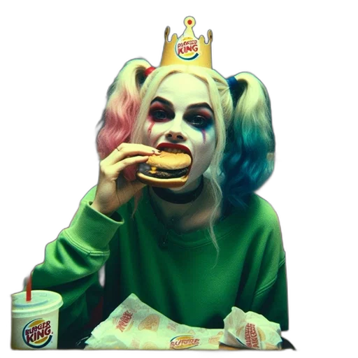 food, crown, face, creature transparent PNG cut-out