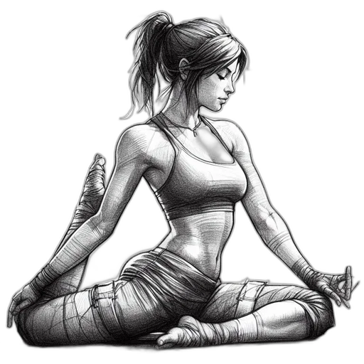 concept art, pencil sketch, comic book art, cyberpunk transparent PNG cut-out