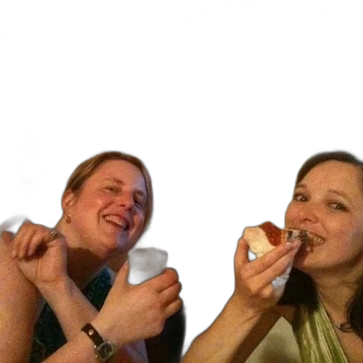 food, two, women, smile transparent PNG cut-out