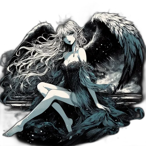 dragon, dress, creature, fantasy art transparent PNG cut-out