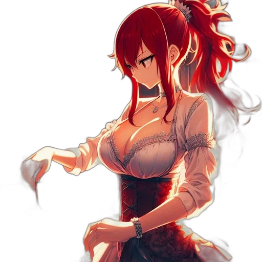 dress, staff, dragon, weapon transparent PNG cut-out