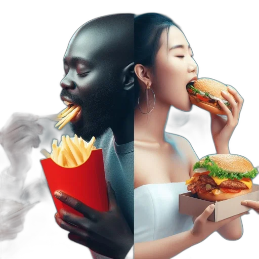 food, face, photorealistic, concept art transparent PNG cut-out