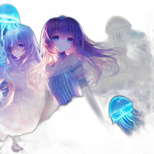 concept art, anime, fantasy art, pixel art transparent PNG cut-out
