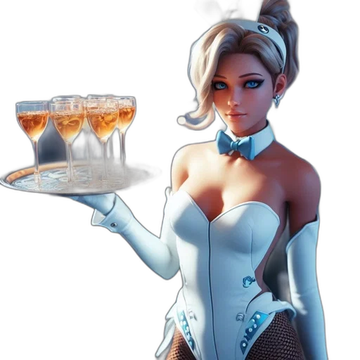 dress, concept art, 3d render, comic book art transparent PNG cut-out