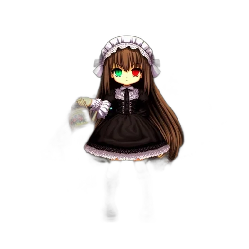 creature, staff, dress, flower transparent PNG cut-out