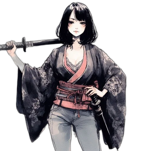 sword, staff, weapon, jacket transparent PNG cut-out