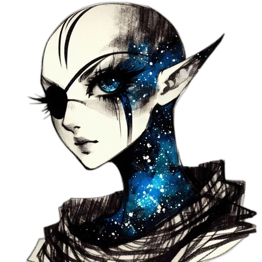 mask, staff, creature, face transparent PNG cut-out