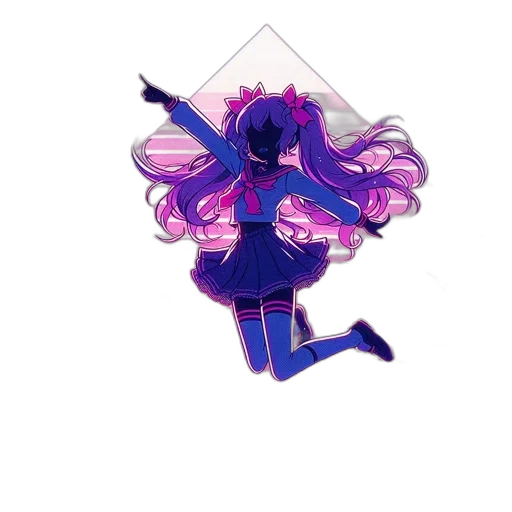 hair, staff, creature, dress transparent PNG cut-out