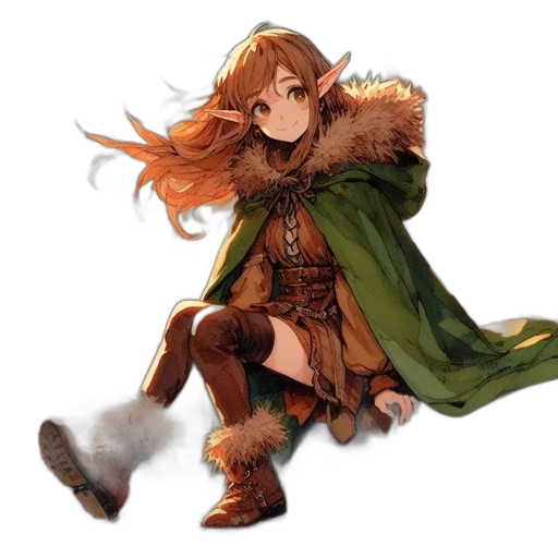 dragon, jacket, weapon, staff transparent PNG cut-out