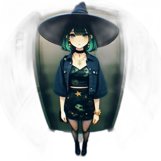 hat, dress, staff, jacket transparent PNG cut-out