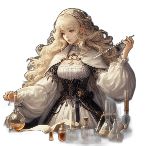 dress, crown, staff, jewelry transparent PNG cut-out